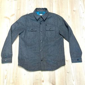 Volcom Gray Wool Blend Work Shirt/Jacket